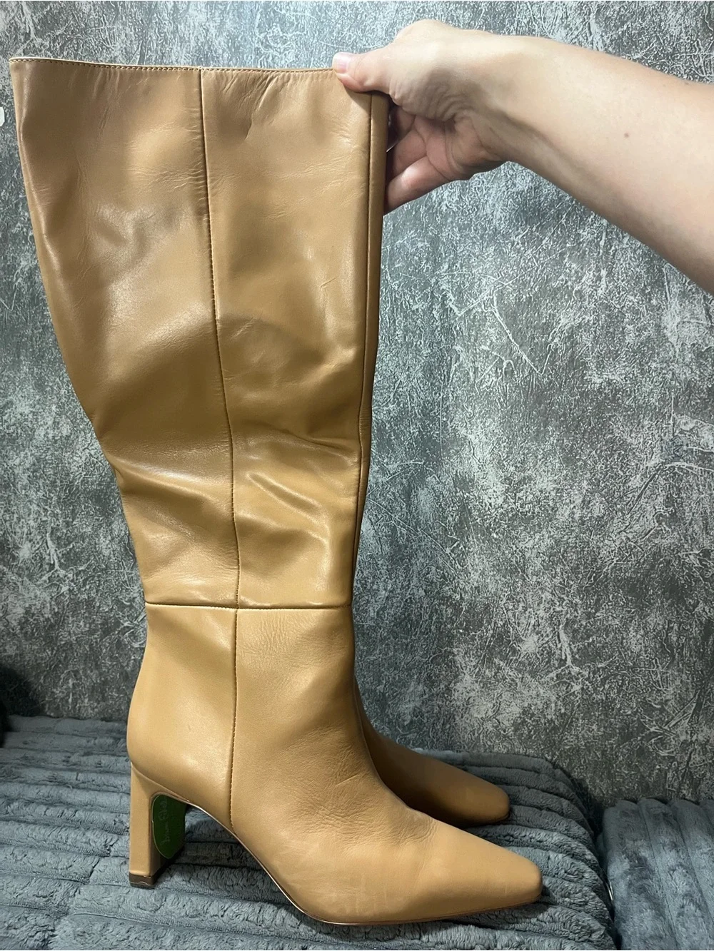 Sam Edelman Tall Tan Leather Knee-High Boot 6.5